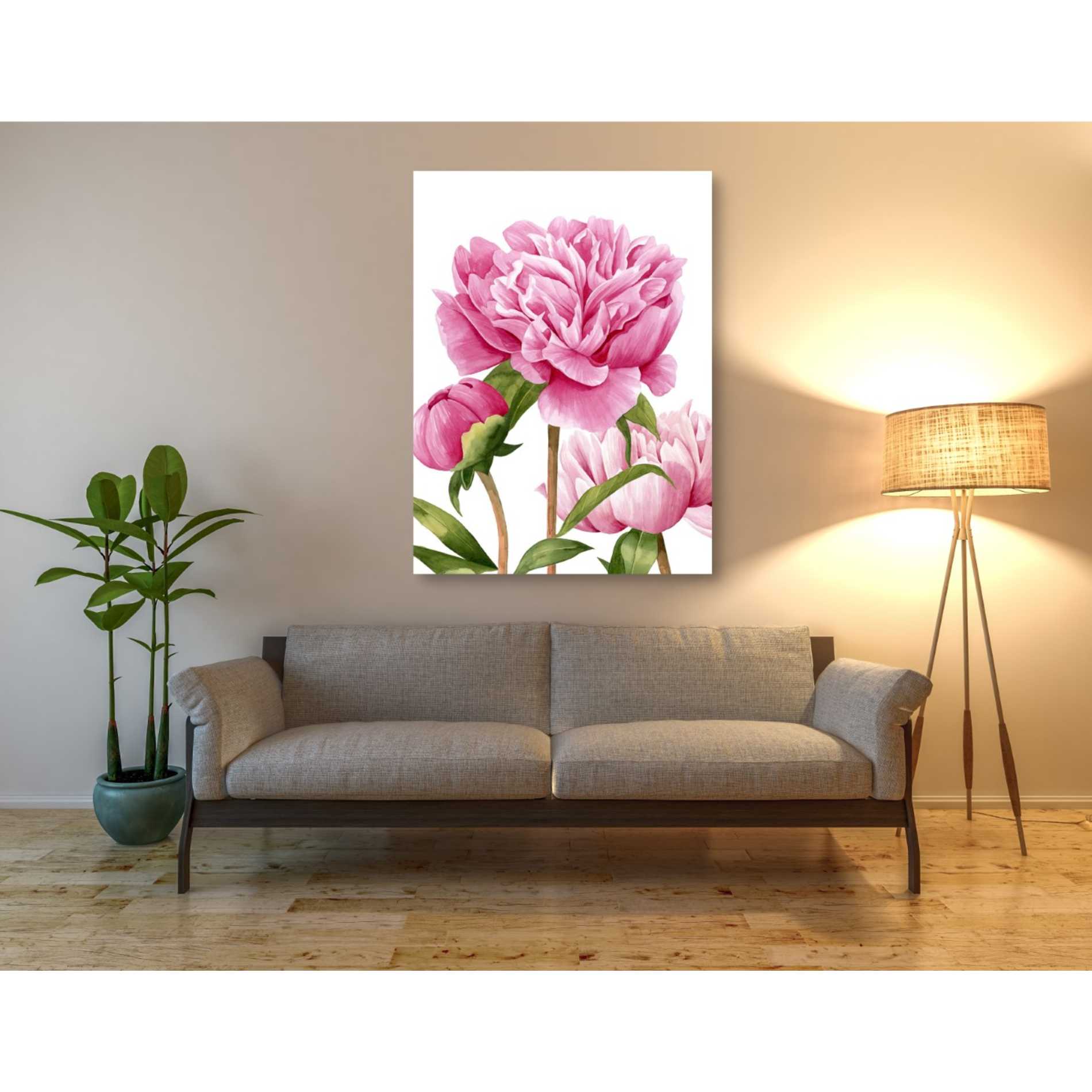 'Winsome Peonies II' by Grace Popp Canvas Wall Art,40 x 54