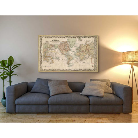 Image of 'Mitchell's World Map' by Mitchell Giclee Canvas Wall Art