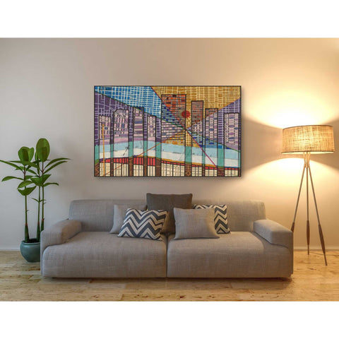 Image of 'Modern Map of Detroit' by Nikki Galapon Giclee Canvas Wall Art