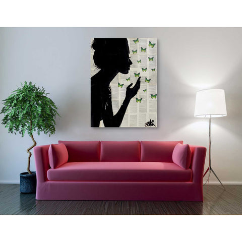 Image of 'Simplicity Green' by Loui Jover, Canvas Wall Art,40 x 54