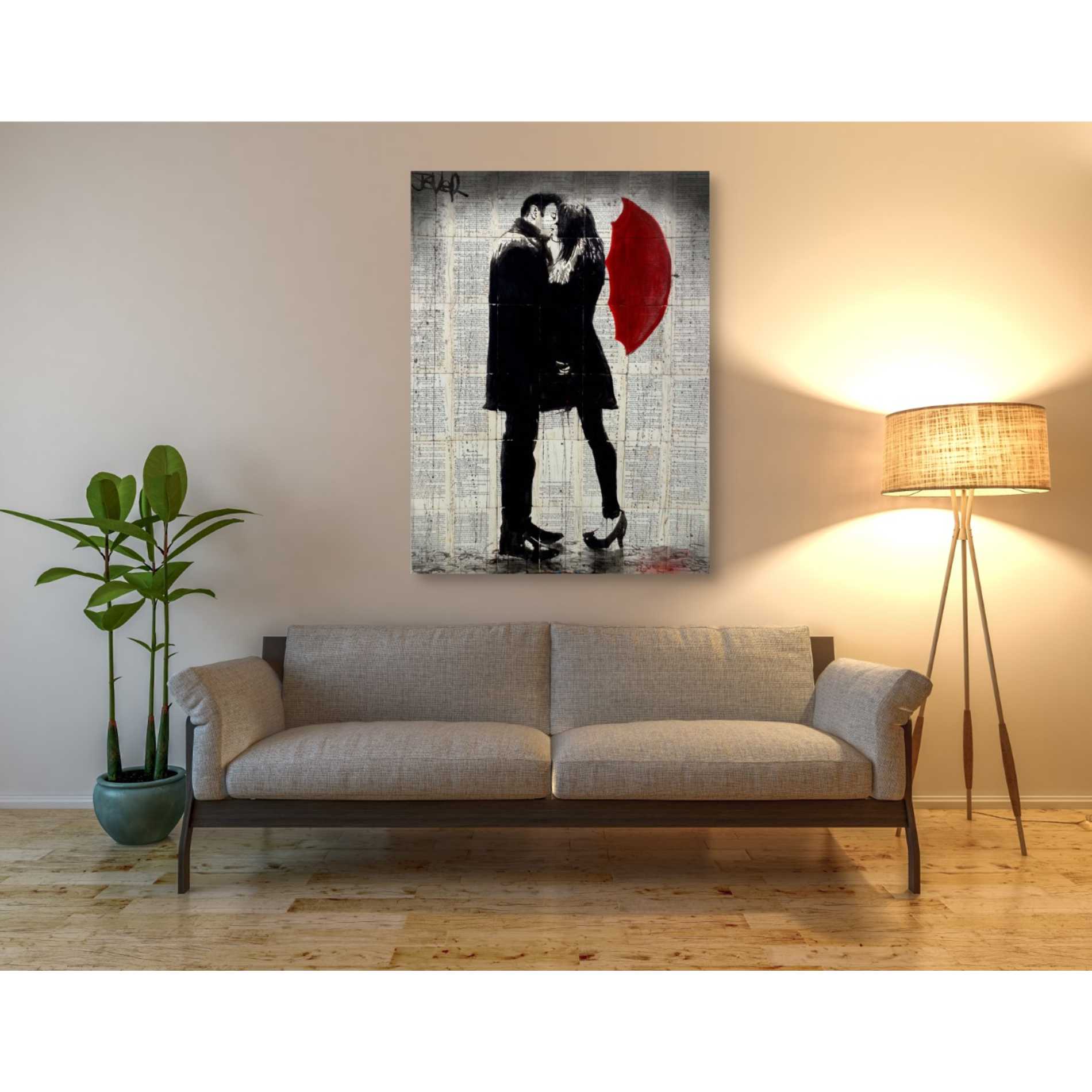 'Winters Kiss' by Loui Jover, Canvas Wall Art,40 x 54