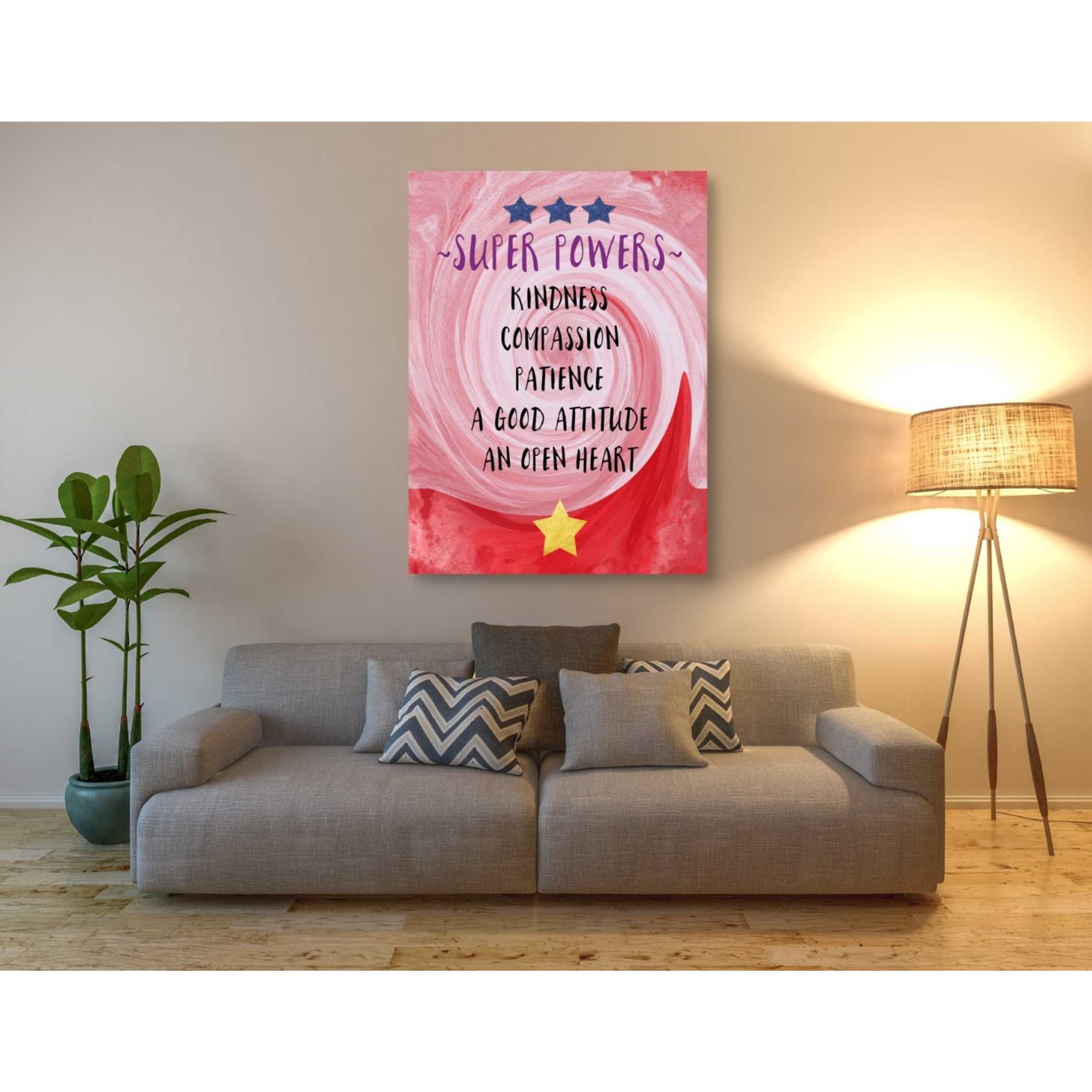 'Super Powers' by Linda Woods, Canvas Wall Art,40 x 54