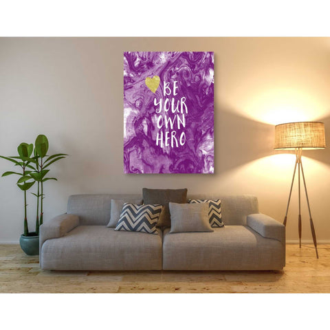 Image of 'Be Your Own Hero' by Linda Woods, Canvas Wall Art,40 x 54