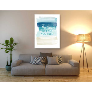 'Sea Will Set You Free' by Linda Woods, Canvas Wall Art,40 x 54