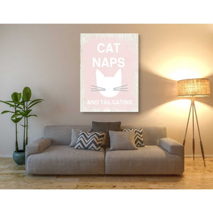 'Cat Naps And Tailgating' by Linda Woods, Canvas Wall Art,40 x 54