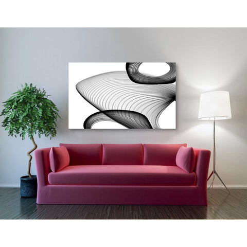 Image of 'Abstract Black and White 21-59' by Irena Orlov, Canvas Wall Art,54 x 40