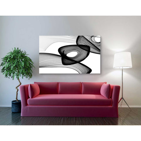 Image of 'Abstract Black and White 22-16' by Irena Orlov, Canvas Wall Art,54 x 40