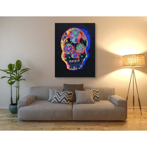 Image of 'Colorful Skull' by Irena Orlov, Canvas Wall Art,40 x 54
