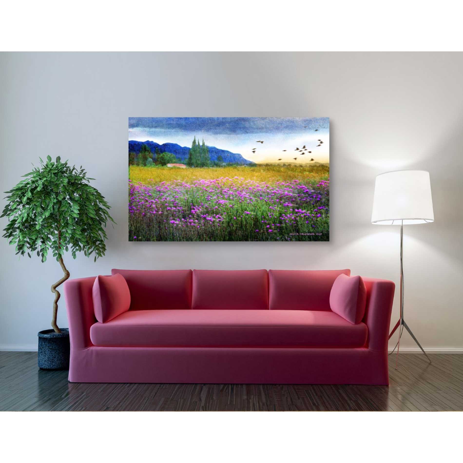 'Mesa Verde and Knapweed' by Chris Vest, Giclee Canvas Wall Art