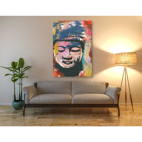 Image of 'Painted Buddha' by Linda Woods, Canvas Wall Art,40 x 60