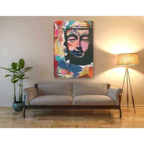 Image of 'Painted Buddha II' by Linda Woods, Canvas Wall Art,40 x 60