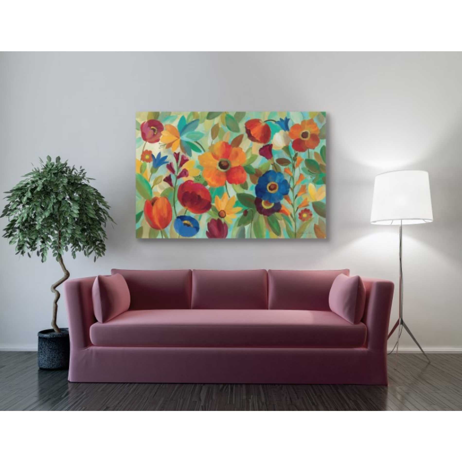 'Summer Floral V' by Silvia Vassileva, Canvas Wall Art,40 x 60