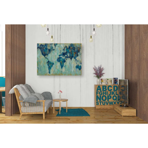 Image of 'Map Of The World' by Silvia Vassileva, Canvas Wall Art,40 x 60