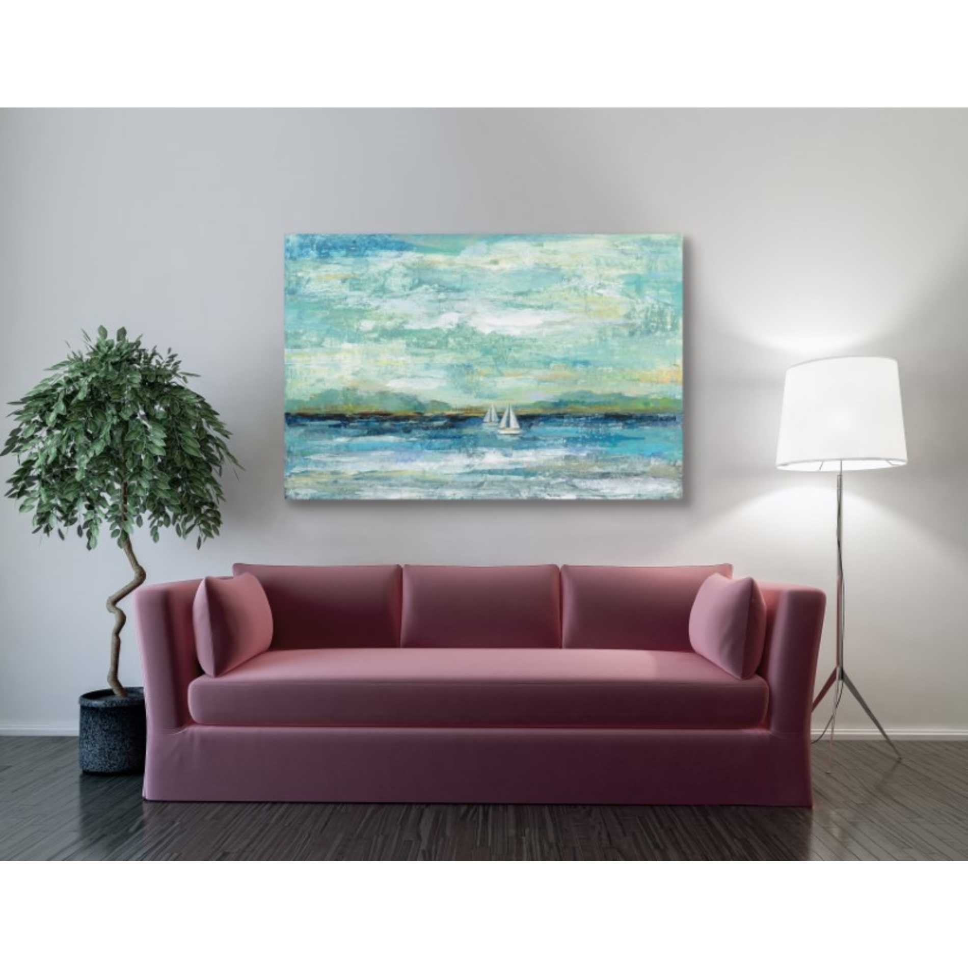'Calm Lake Crop' by Silvia Vassileva, Canvas Wall Art,40 x 60