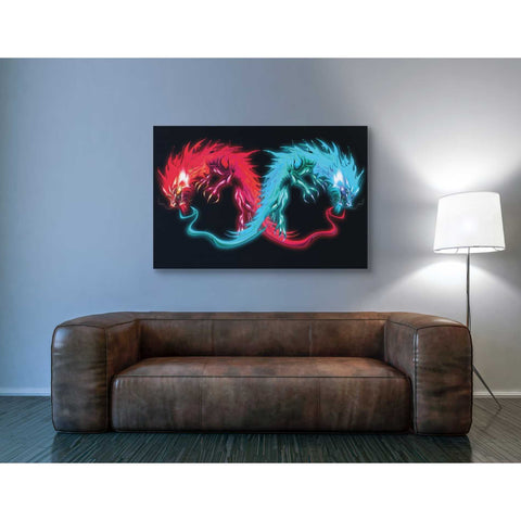 Image of 'Double Dragon' by Michael StewArt, Canvas Wall Art,40 x 60