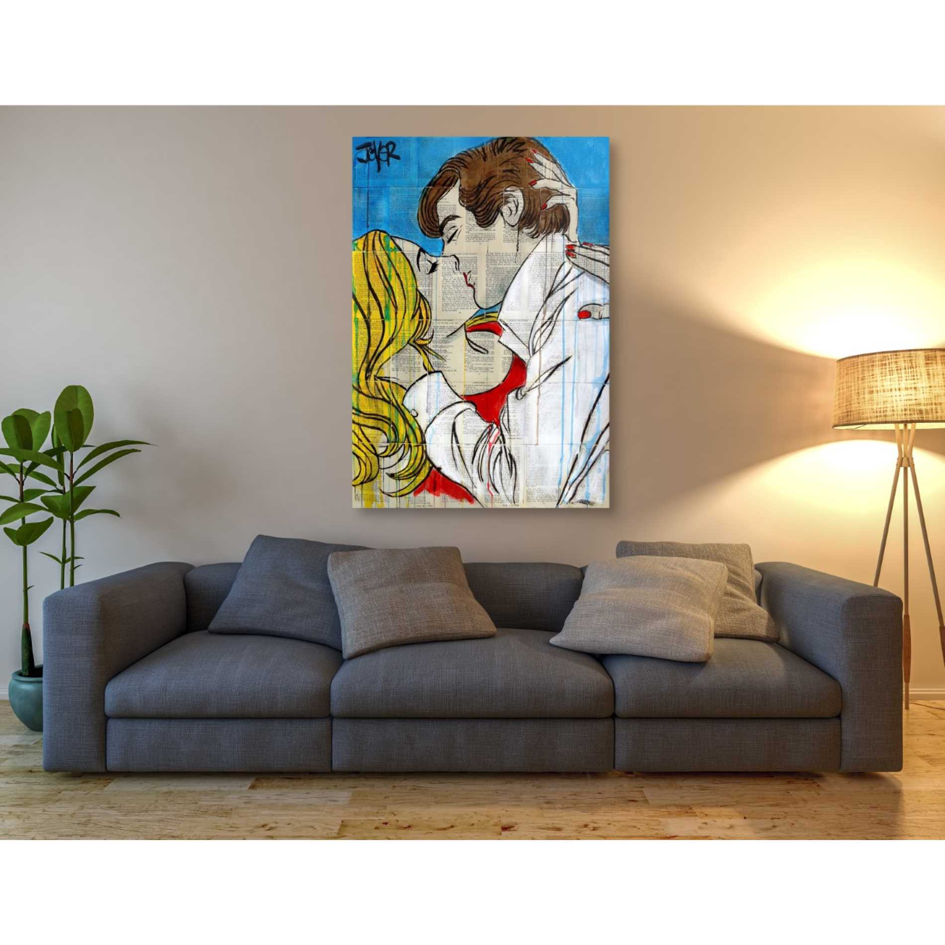 'Pop Romantics' by Loui Jover, Canvas Wall Art,40 x 60