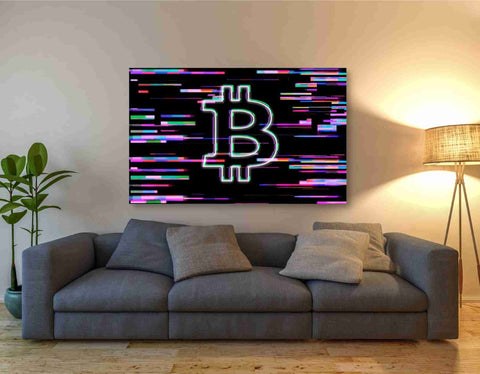 Image of 'Bitcoin Life' Canvas Wall Art,40x60
