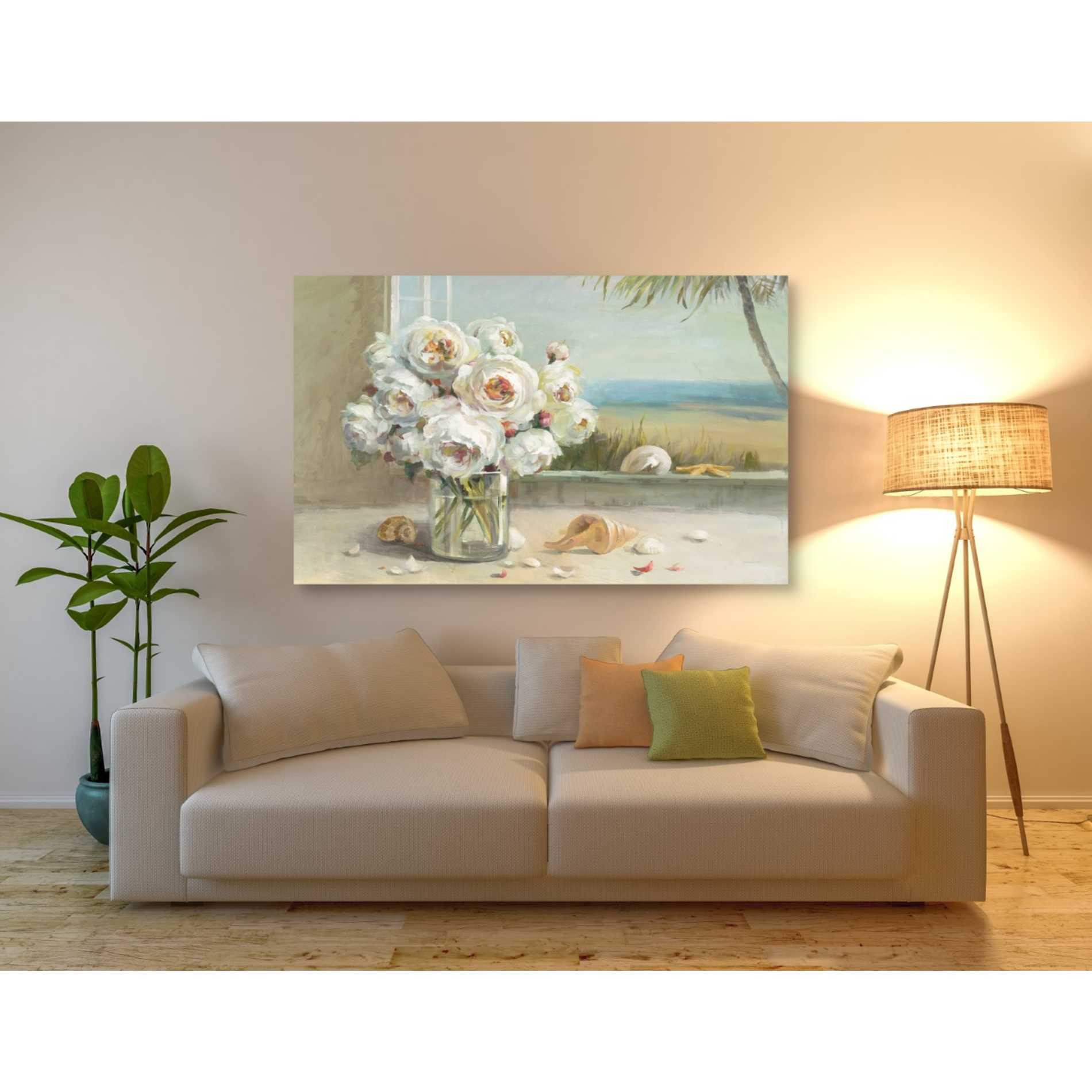 'Coastal Roses v.2' by Danhui Nai, Canvas Wall Art,40 x 60