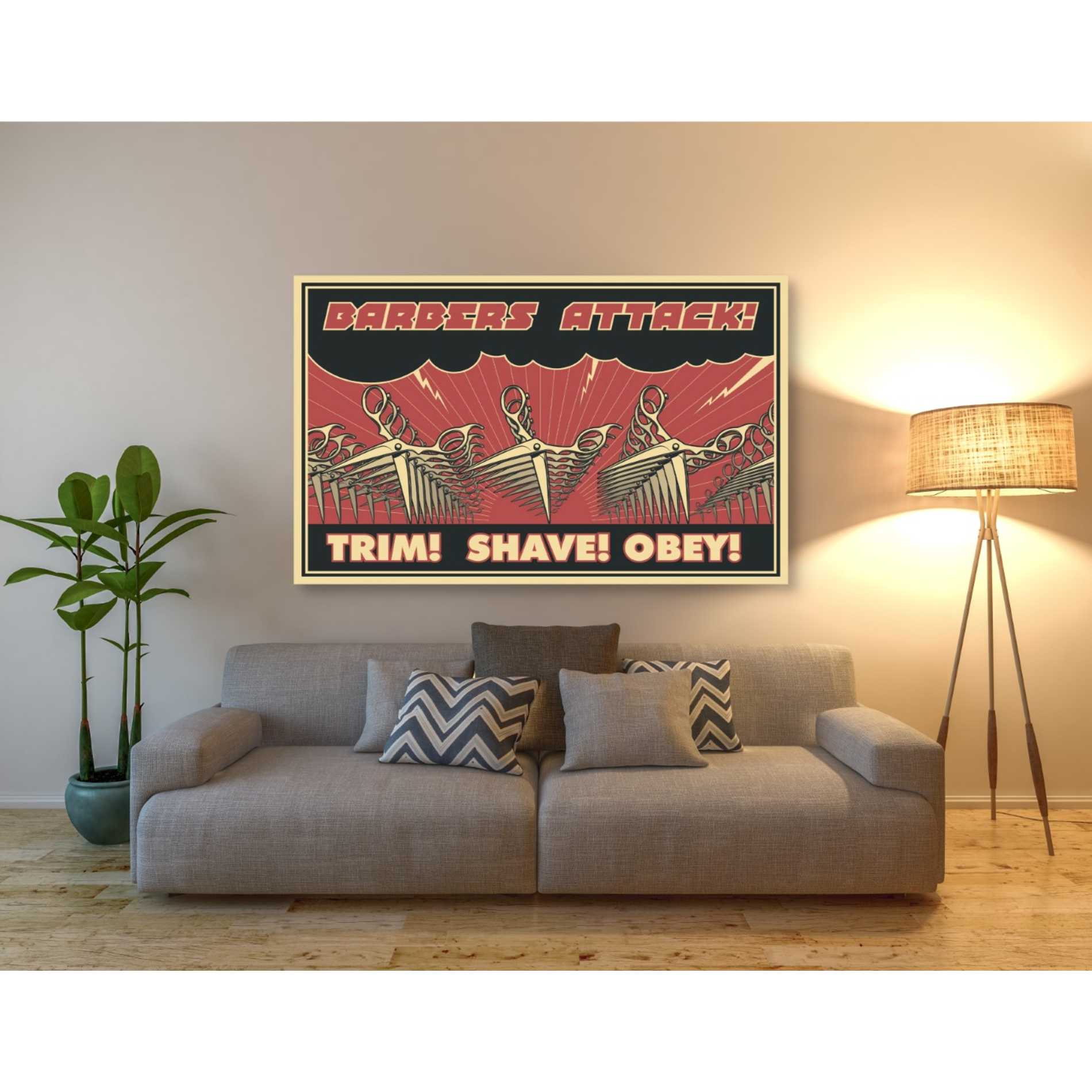 'Barbershop' Canvas Wall Art,40 x 60