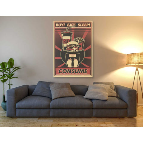 Image of 'Consume' Canvas Wall Art,40 x 60