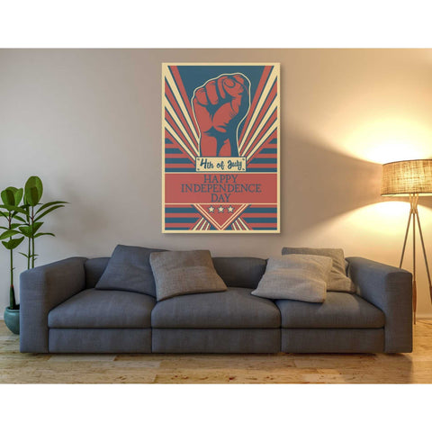 Image of 'Independence Day Fist' Canvas Wall Art,40 x 60