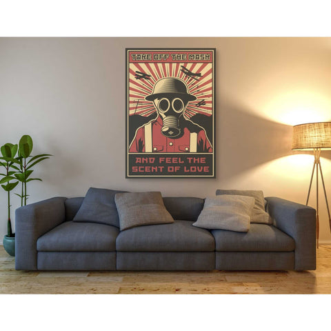 Image of 'Gas Mask' Canvas Wall Art,40 x 60