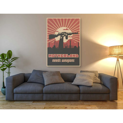 Image of 'Motherland Needs Weapons' Canvas Wall Art,40 x 60