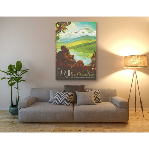 Image of 'Visions of the Future: Earth' Canvas Wall Art,40 x 60