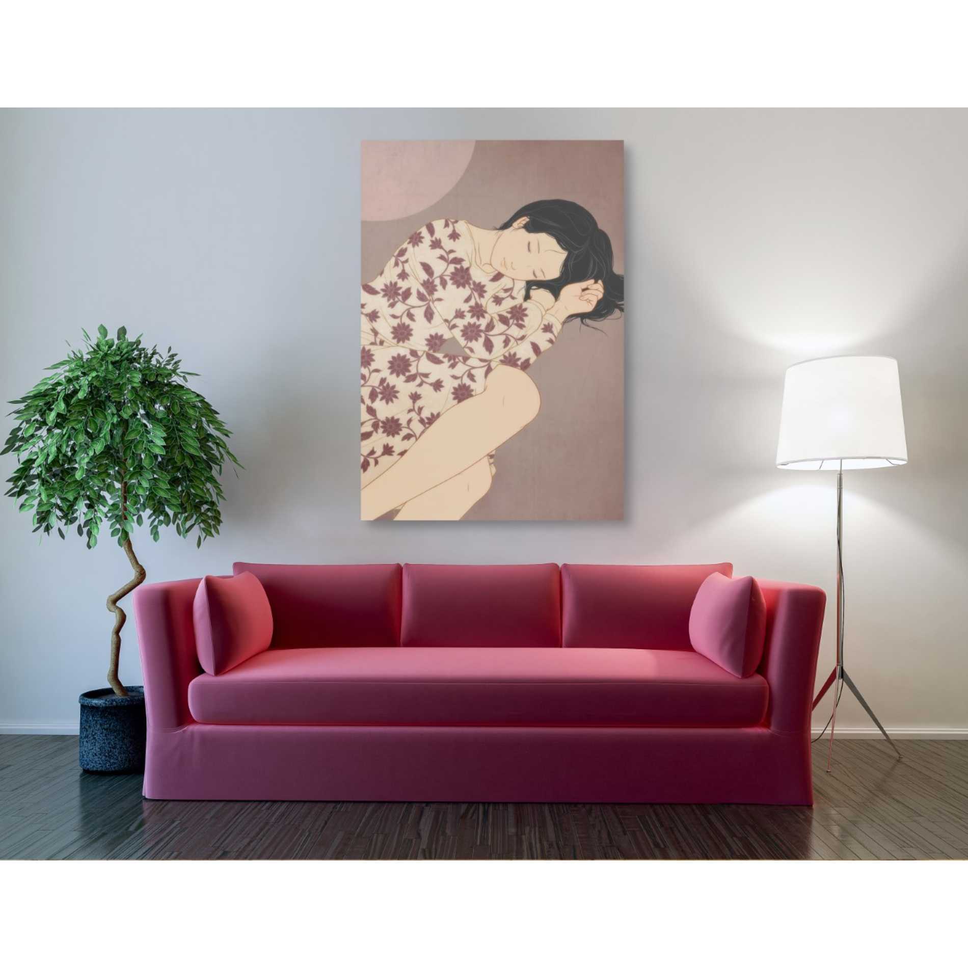 'Sleep' by Sai Tamiya, Canvas Wall Art,40 x 60