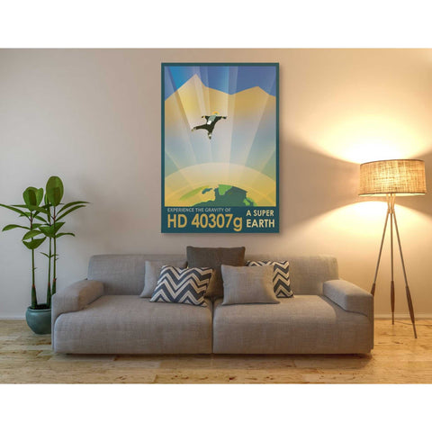 Image of 'Visions of the Future: HD 40307g' Canvas Wall Art,40 x 60