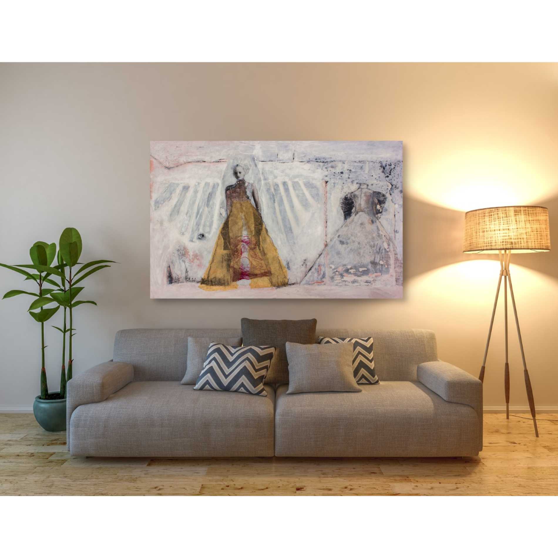 'THE BRIDAL GOWN' by DB Waterman, Giclee Canvas Wall Art