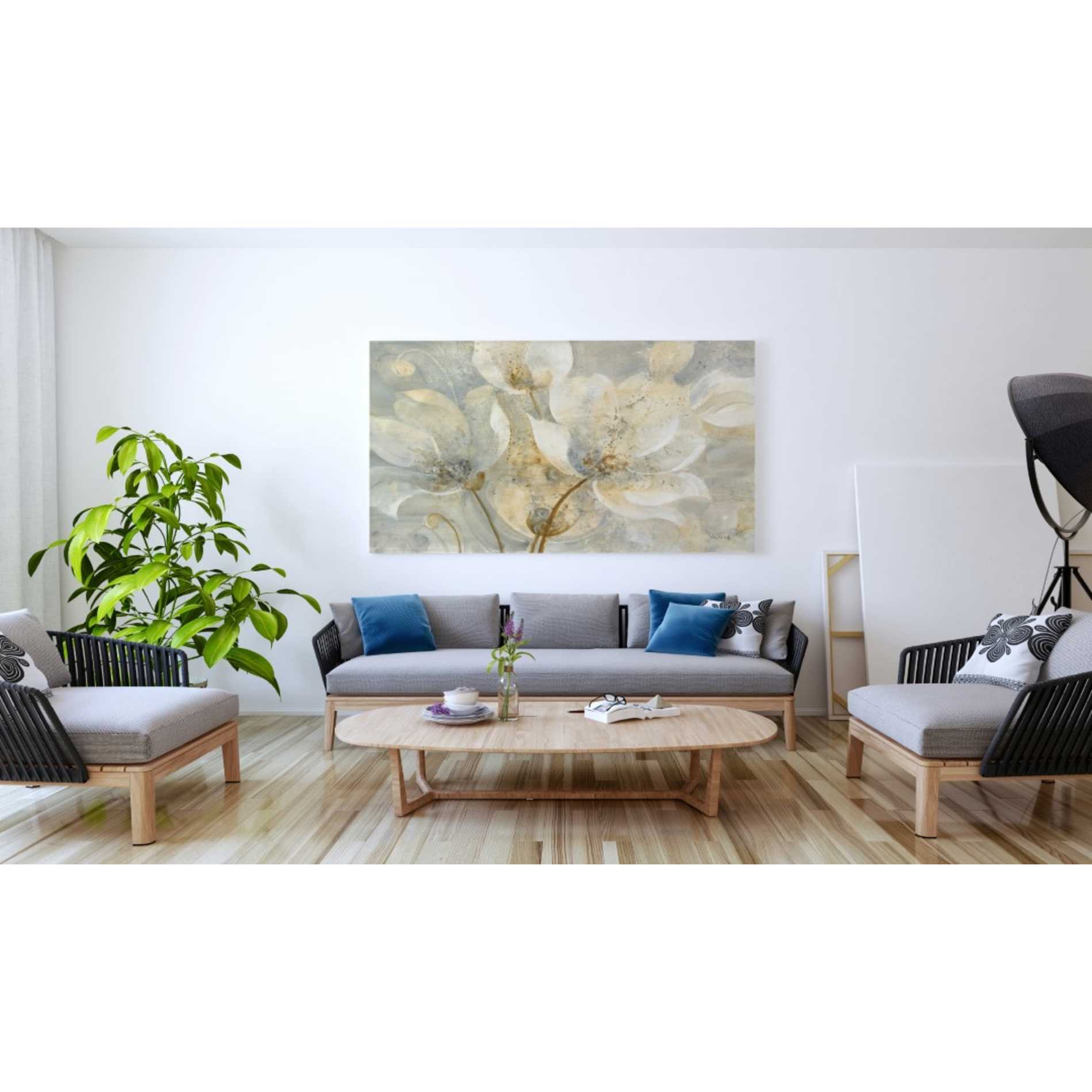 'Garden Whispers' by Albena Hristova, Canvas Wall Art,60 x 40