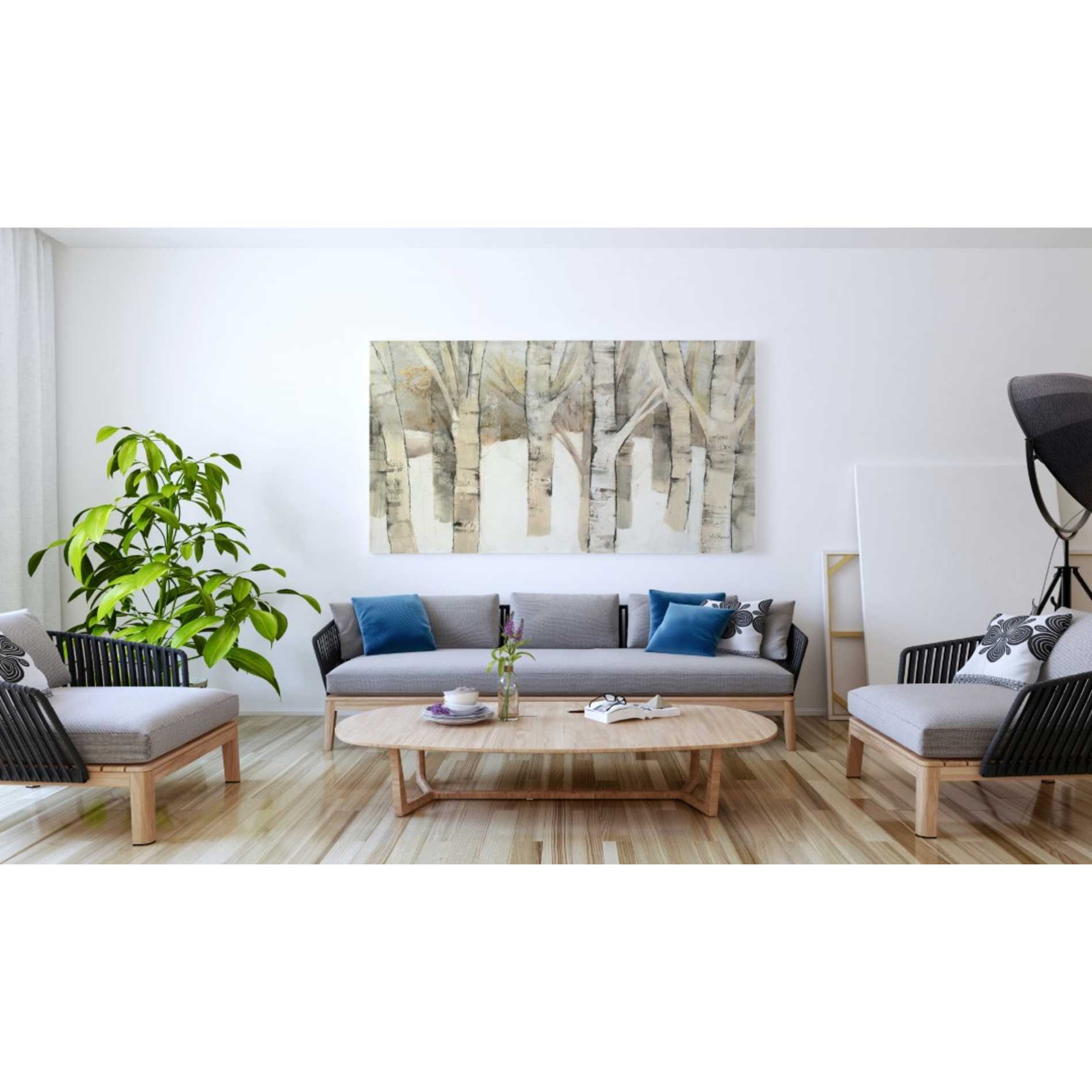 'First Snow' by Albena Hristova, Canvas Wall Art,60 x 40