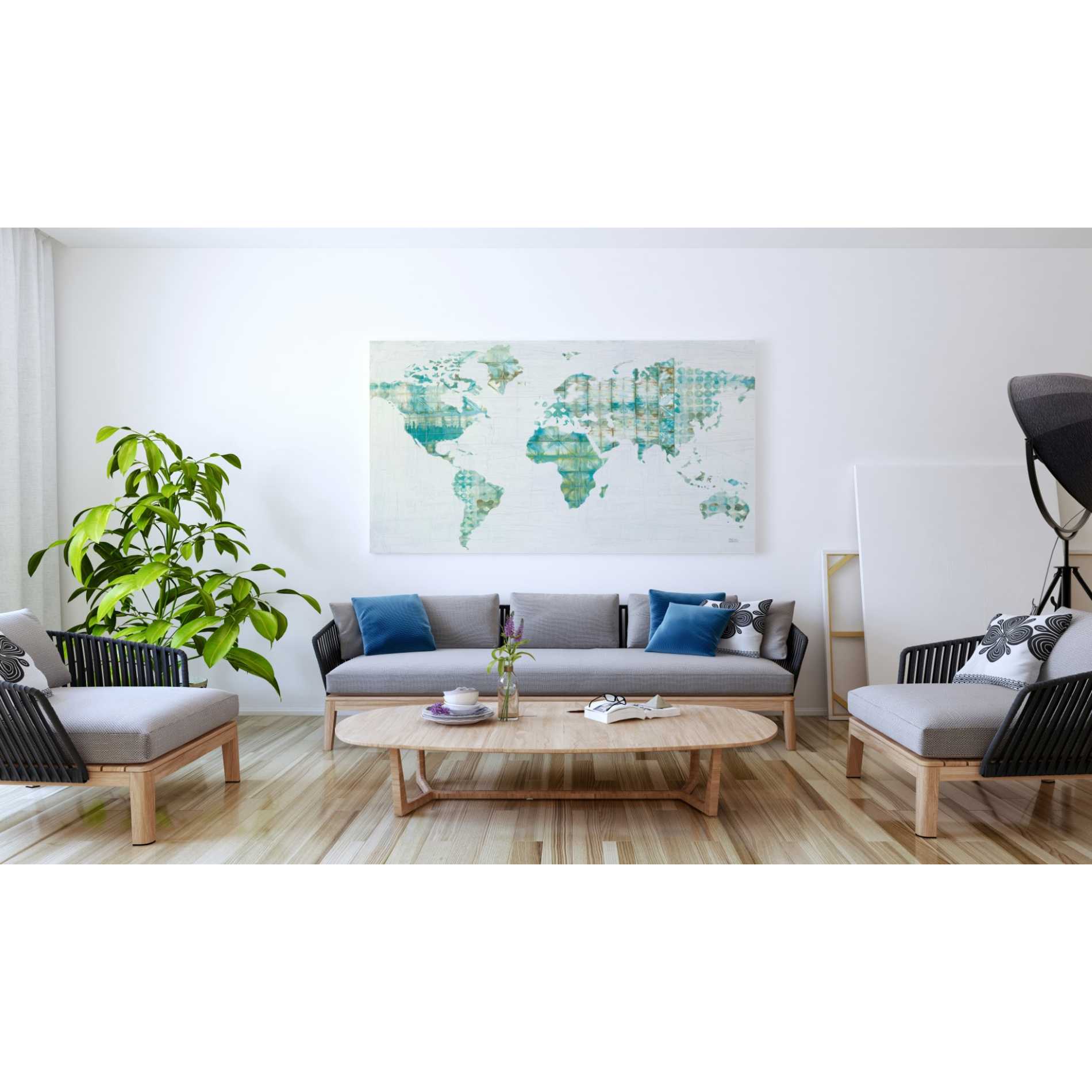 'Kanari Map' by Melissa Averinos, Canvas Wall Art,40 x 60