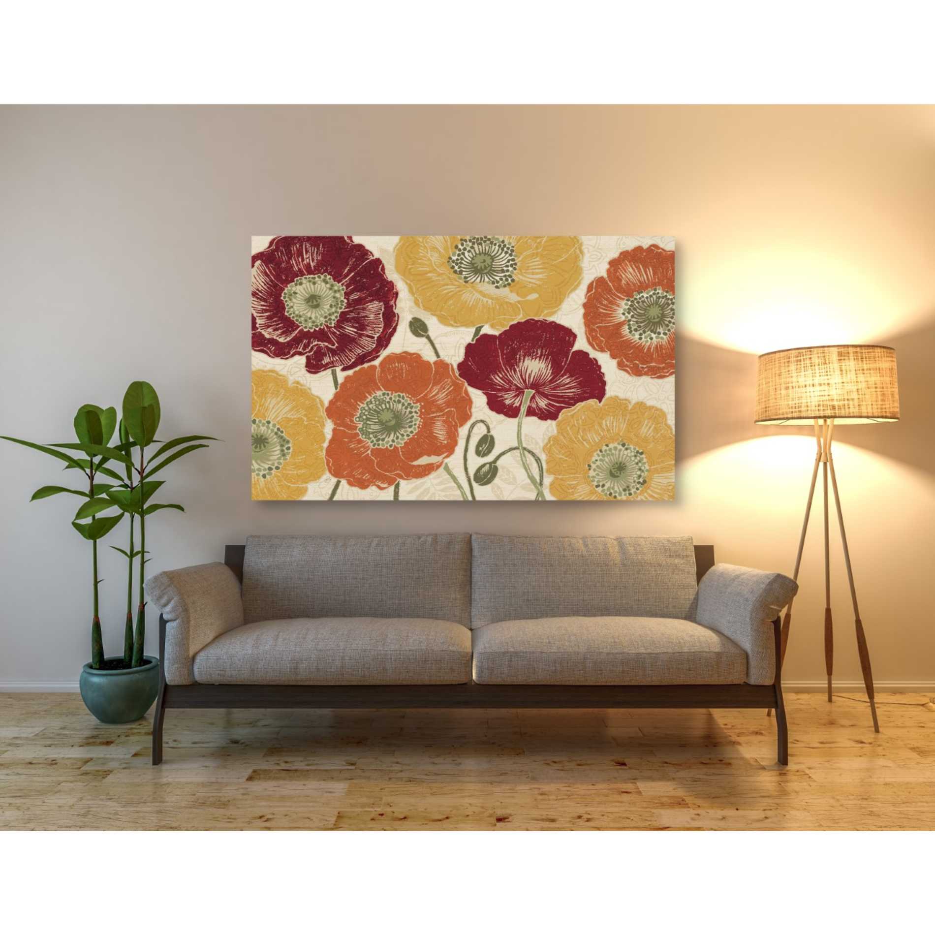 'A Poppys Touch I Spice' by Daphne Brissonet, Canvas Wall Art,40 x 60