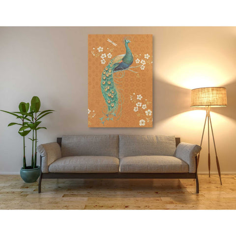 Image of 'Ornate Peacock IX Spice' by Daphne Brissonet, Canvas Wall Art,40 x 60