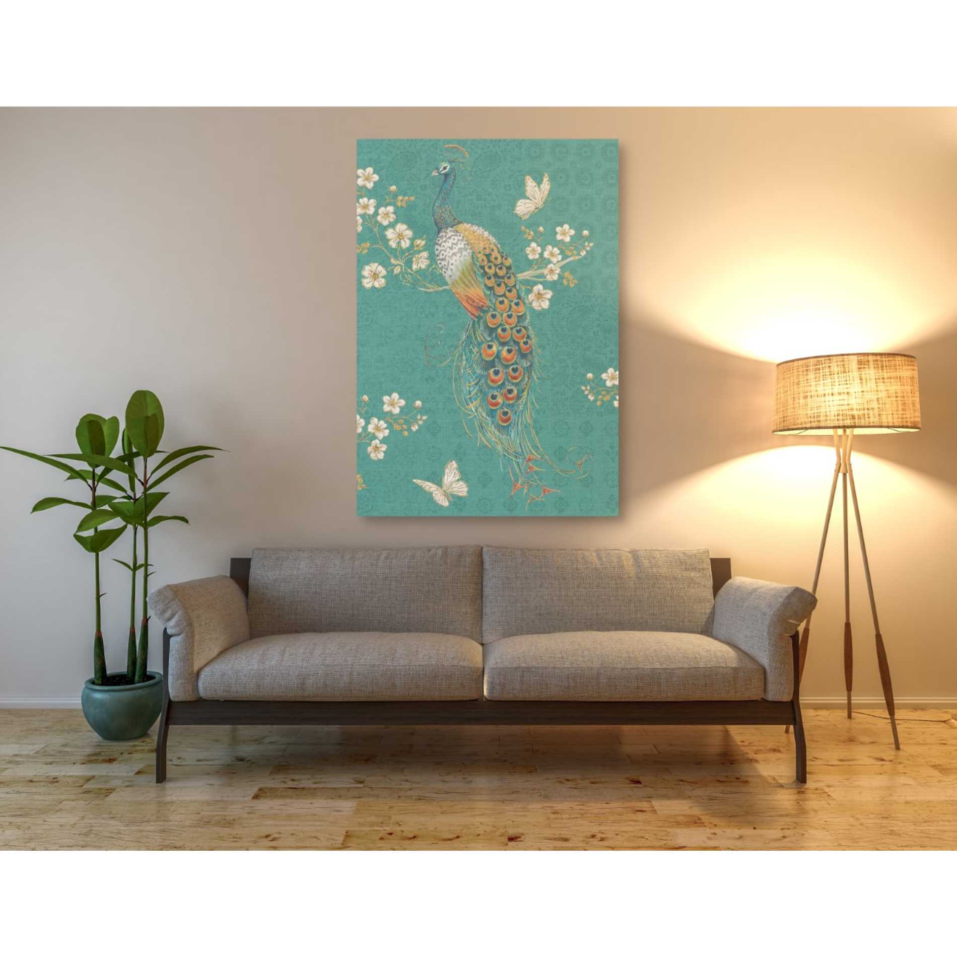 'Ornate Peacock XD' by Daphne Brissonet, Canvas Wall Art,40 x 60