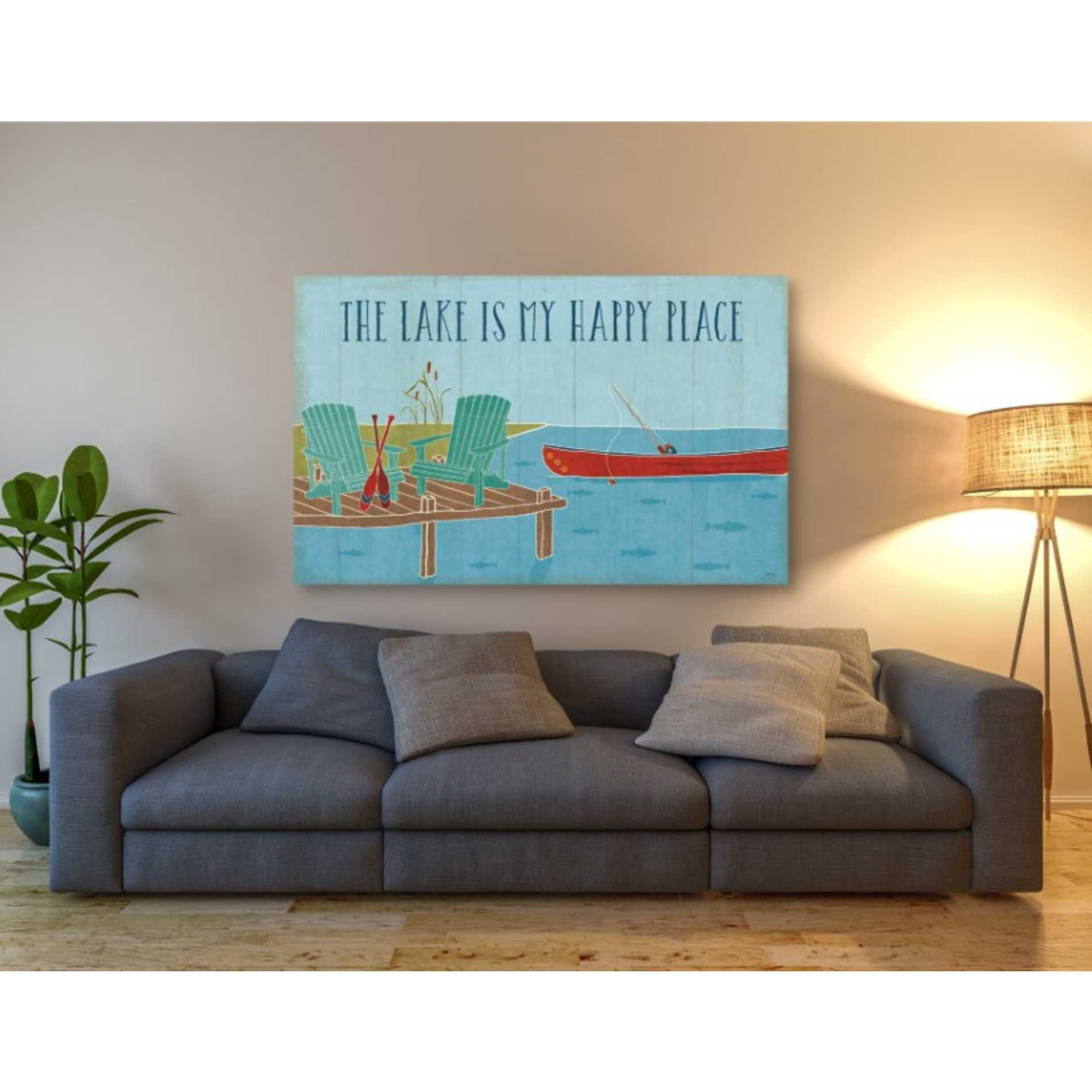 'Lake Pals II' by Veronique Charron, Canvas Wall Art,60 x 40