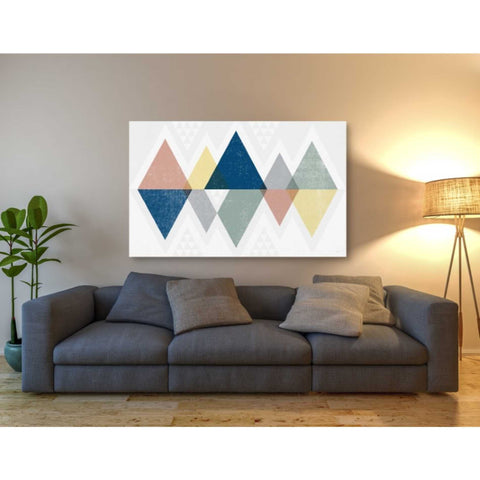 Image of 'Mod Triangles II Soft' by Michael Mullan, Canvas Wall Art,60 x 40