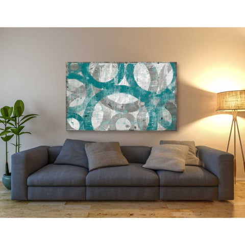 Image of 'Industrial I Teal' by Michael Mullan, Canvas Wall Art,40 x 60