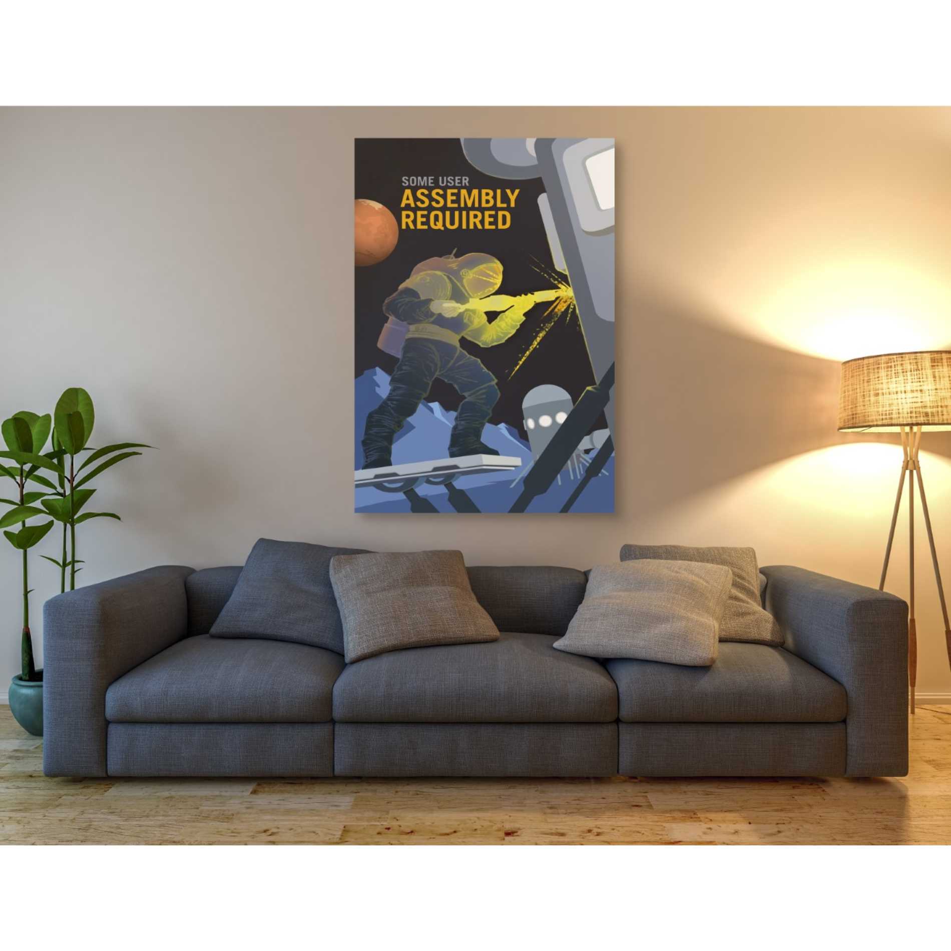 'Mars Explorer Series: Some User Assembly Required' Canvas Wall Art,40 x 60