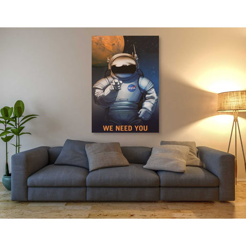 Image of 'Mars Explorer Series: We Need You' Canvas Wall Art,40 x 60