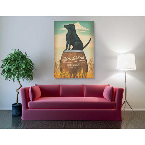 Image of 'Black Lab Whiskey' by Ryan Fowler, Canvas Wall Art,40 x 60