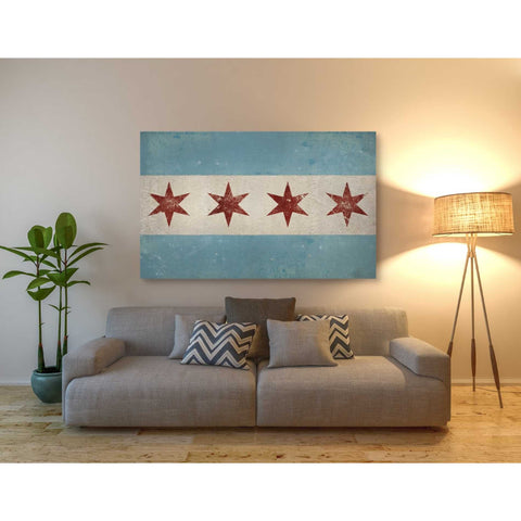 Image of 'Chicago Flag' by Ryan Fowler, Canvas Wall Art,40 x 60