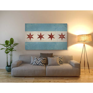 'Chicago Flag' by Ryan Fowler, Canvas Wall Art,40 x 60