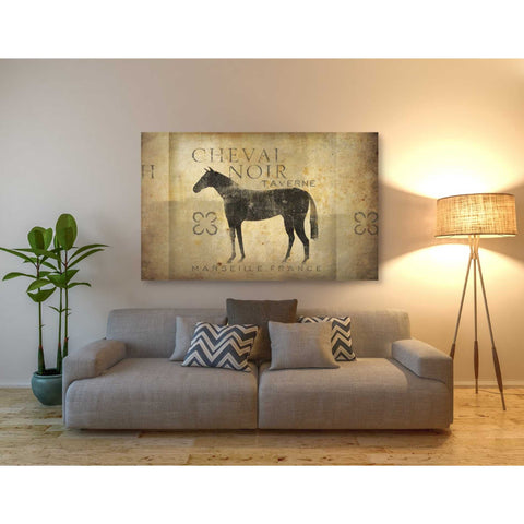 Image of 'Cheval Noir v4' by Ryan Fowler, Canvas Wall Art,40 x 60