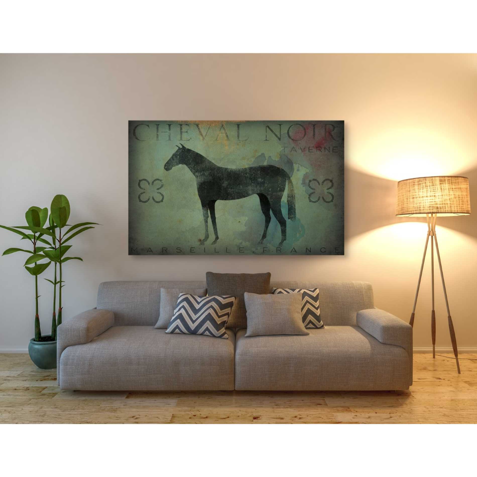 'Cheval Noir v1' by Ryan Fowler, Canvas Wall Art,40 x 60
