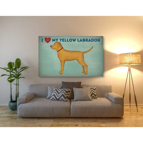 Image of 'Golden Dog Love I' by Ryan Fowler, Canvas Wall Art,40 x 60