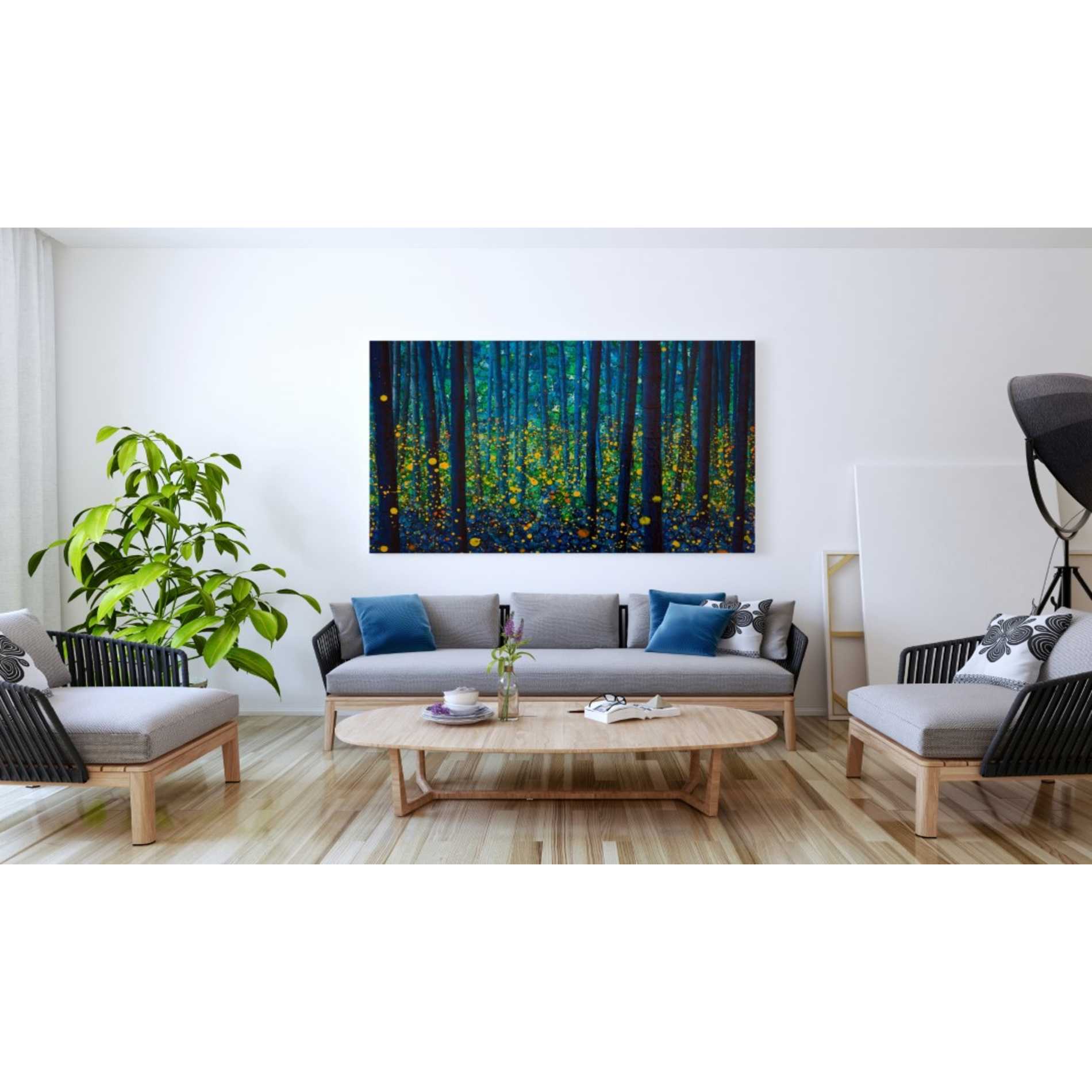 'FIREFLIES' by DB Waterman, Giclee Canvas Wall Art