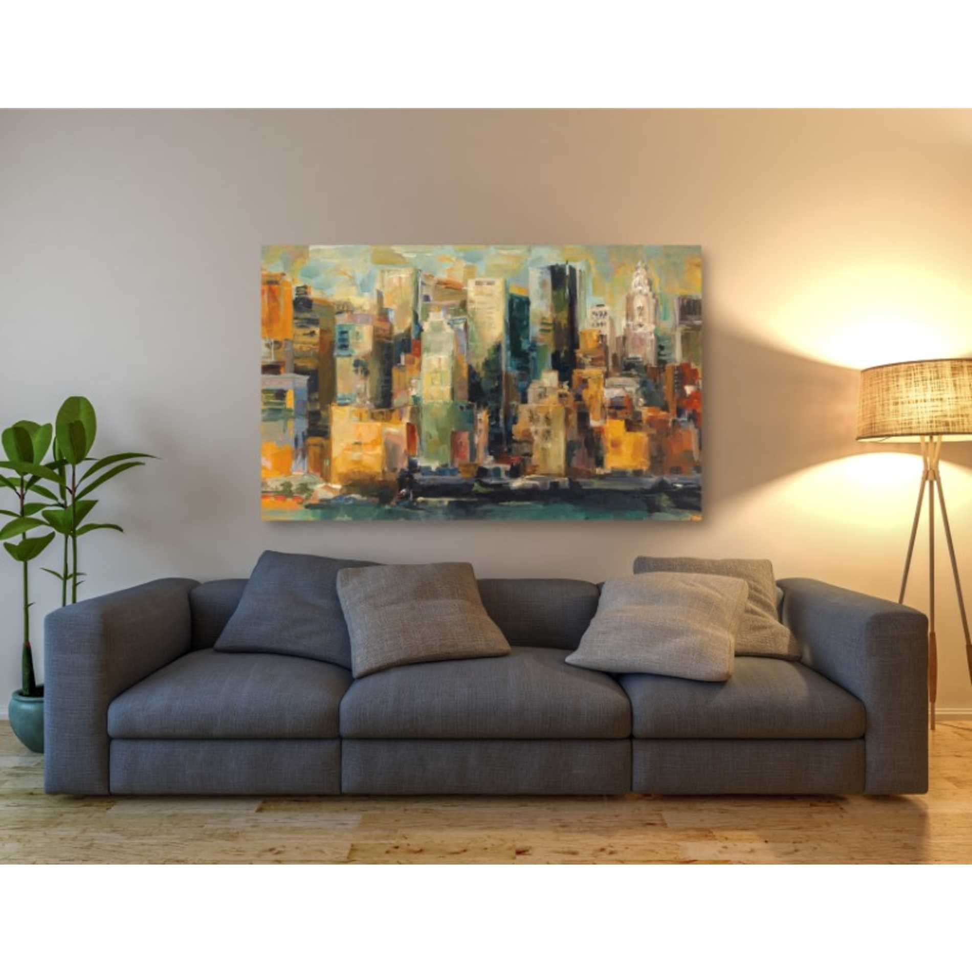 'New York New York' by Marilyn Hageman, Canvas Wall Art,60 x 40